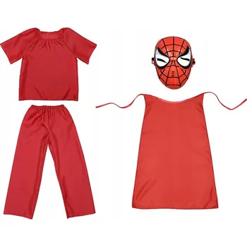 Karnevalový kostým KOSTÝM MARVEL SUIT MASKA CAPE 134-140 Spiderman