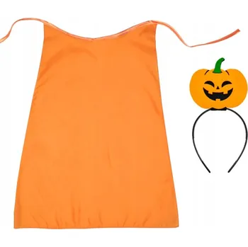 Karnevalový kostým KOSTÝM DÝNĚ HALLOWEEN PLÁŠTĚNKA ČELENKA L 3el