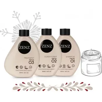 Kosmetická sada Zenz Vánoční Balíček Pure + Svíčka zdarma