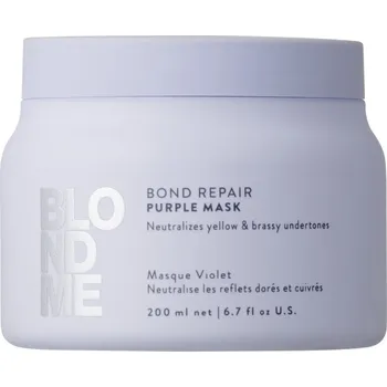 Vlasová regenerace Schwarzkopf Professional BlondME Bond Repair Purple Mask fialová maska pro blond vlasy 200 ml