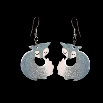 Náušnice PARADA Náušnice visací Stříbrné lišky