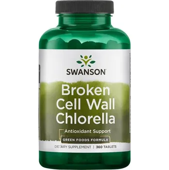 Zdraví Swanson Broken Cell Wall Chlorella Doplněk stravy s chlorellou 360 ks, tablety