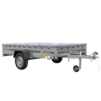 Jednonápravový přívěs na pružinách 264x150 UNITRAILER GARDEN 265/R KIPP s rámem H-0 a šedým krytem