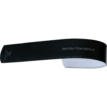 Oxdog FRAME PROTECTOR NO4 leather feel Ochranná páska na padelovou raketu černá / logo, 372x42mm