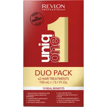 Kosmetická sada Revlon Professional Uniq One Duo Pack regenerační péče pro vlasy bez vitality 2 x 150 ml