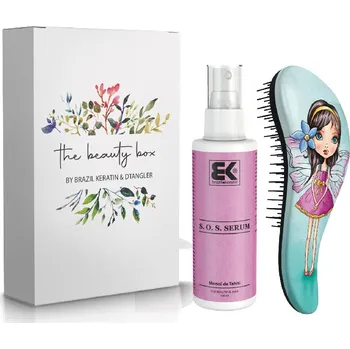 Kosmetika Dtangler Beauty Box SOS sada pro snadné rozčesání vlasů s kartáčem 1 ks, Fairy tale