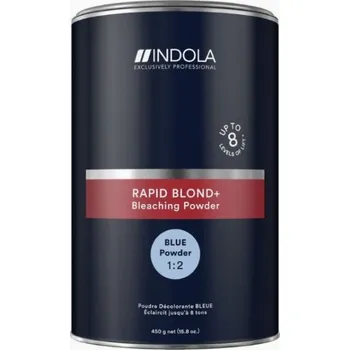 Barva na vlasy Indola Rapid Blond+ zesvětlující bezprašný pudr 450 g, Blue