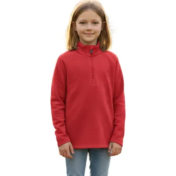 Pánská mikina Dívčí lyžařská mikina s 1/2 zipem COLOR KIDS-Fleece Pulli - Stretch-5380-Diva Pink Růžová 110