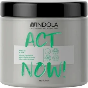 Vlasová regenerace Indola Act Now! Mask maska pro poškozené vlasy 650 ml