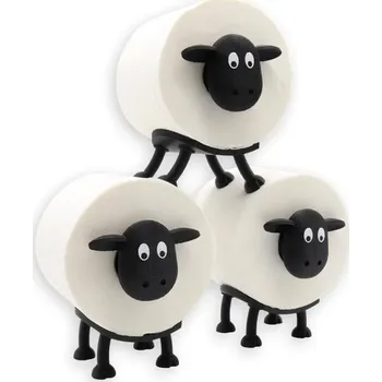 Věšák Rolli the Toilet Sheep - Držák toaletního papíru na role 38 a 42 mm - Ovečka - Držák toaletního