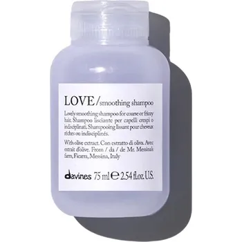 Šampon Davines Essential Haircare Love Smoothing Shampoo uhlazující šampon pro hrubé a krepaté vlasy 75 ml