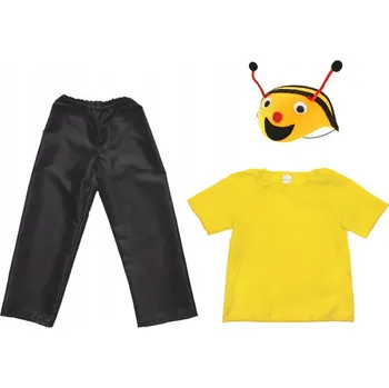 Karnevalový kostým KOSTÝM VČELA KOSTÝM VČELY VOSY SET KALHOTY HALENKA ČELENKA 116-128