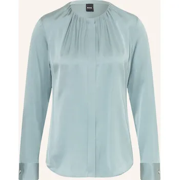 Boss Dámská Hedvábná Halenka Banorah, tyrkysová, 34