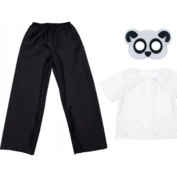 Karnevalový kostým KOSTÝM PANDA PANDA KALHOTY HALENKA MASKA 134-140