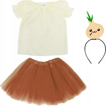 Karnevalový kostým KOSTÝM CIBULKA SUKNĚ ČELENKA 116-128 4el