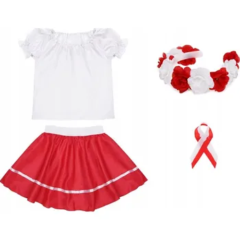 Karnevalový kostým KOSTÝM KROJ KOTYLION HALENKA VĚNEC 134-140 4e