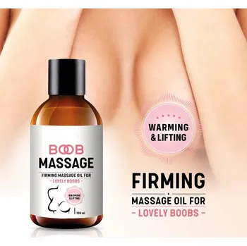 Kosmetika na nohy MASÁŽNÍ OLEJ NA POPRSÍ, ZPEVŇUJÍCÍ A PROHŘÍVACÍ 100ml.