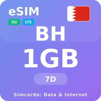 SIM karta Bahrajn Mobilní Internet - eSIM 1GB 7 dní datová SIM karta