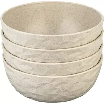 Kempingové nádobí Sada misek Koziol Club 4 ks barva písková