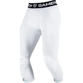 Game Patch 3/4 tights with knee padding 3/4 kalhoty s ochranou kolen S, bílá
