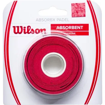 Vrchní omotávka Wilson Absorbx Overgrip Padel 3 Pack Red