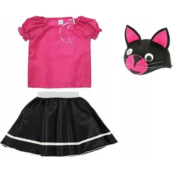 Karnevalový kostým KOSTÝM KOČKA KOTĚ SUKNĚ ČEPICE 98-110