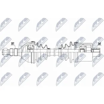 Poloosa kola Hnací hřídel - poloosa NTY NPW-PL-172