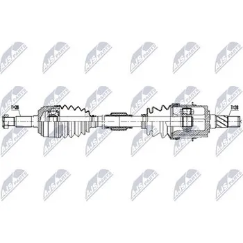 Poloosa kola Hnací hřídel - poloosa NTY NPW-MZ-120