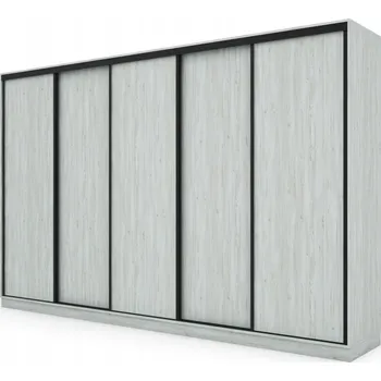 Šatní skříň Skříň eMeblast Posuvné skříně 380 x 244 x 66 cm borovice skříň se zrcadlem