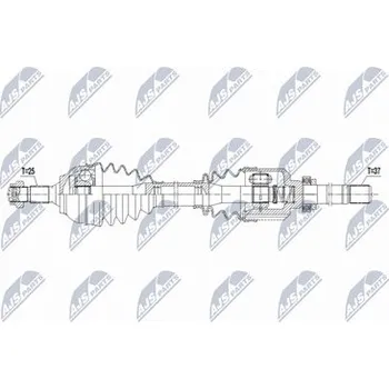Poloosa kola Hnací hřídel - poloosa NTY NPW-CT-150