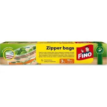 Sáček na potraviny FINO Zipper Bags 24 x 28 cm 12 ks