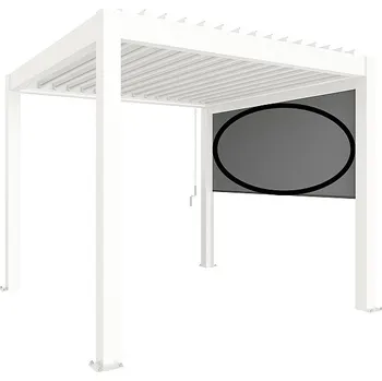 Pergola Biohort Manuální sluneční clona pro pergolu Biohort- bílá Velikost: 3 B419201