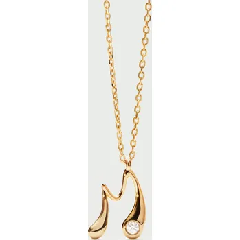 Náhrdelník PDPAOLA Zlatý náhrdelník s iniciálem M