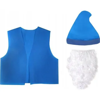 Karnevalový kostým KOSTÝM TRPASLÍKA SADA SKŘÍTKA MODRÝ 116-140