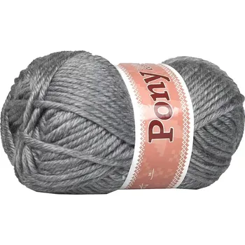 Příze Pony NGM extra silná příze 908 tmavě šedá