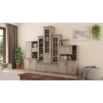 Obývací stěna Nábytek do obývacího pokoje eMeblast dub sonoma světlý