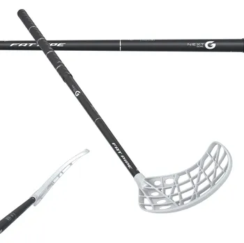 Florbal Fat Pipe NEXT-G OVAL 27 CTRL Florbalová hůl černá / bílá, Pravá (pravá ruka dole), 101cm (=111cm)