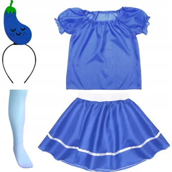 Karnevalový kostým KOSTÝM LILEK PŘEVLEK ZELENINA 134-140 5 dílků