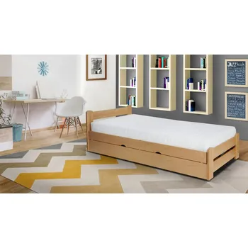 Postel FALCO Dřevěná postel Renata 100x200 Dřevo: GB BUK LAK