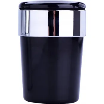 Popelník do auta automobilová s LED podsvícením – černý, univerzální