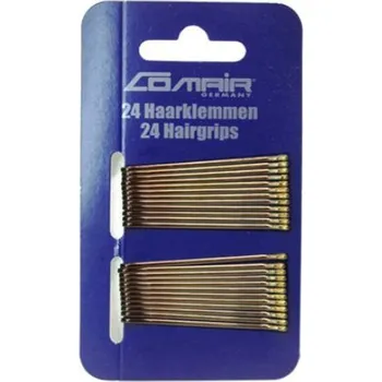 Comair Hair Clips Classic vlasové pinetky 24 ks, Hnědá, 5 cm