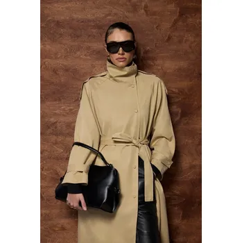 Dámský kabát Bunda Answear.LAB 8695.FLK béžová 80X, vel. M