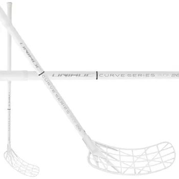 Florbal Unihoc EVOLITE CURVE 3.0º 26 white Florbalová hůl bílá, Pravá (pravá ruka dole), 96cm (=106cm)