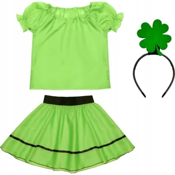 Karnevalový kostým KOSTÝM ČTYŘLÍSTEK KOSTÝM JETEL ZELENÝ 98-110