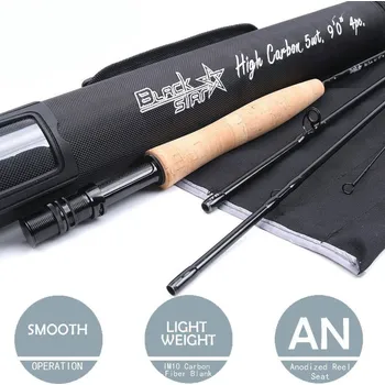 Rybářský prut Muškařský prut Maxcatch BLACK STAR 9'0" #7