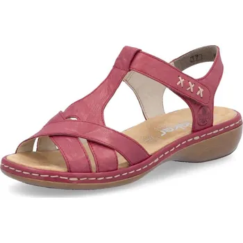 Dámské sandále Dámské sandály RIEKER 65919-33 červená S6 37