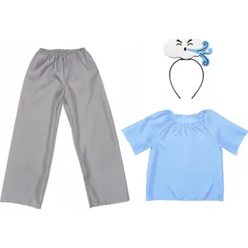 Karnevalový kostým KOSTÝM VĚTR KOSTÝM POČASÍ VICHŘICE SET PODZIM KALHOTY ČELENKA 116-128 4el