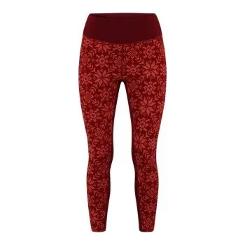 Dámské termoprádlo Kari Traa Edith dámské vlněné legíny Rouge