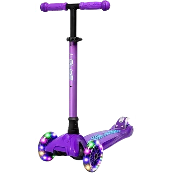 Koloběžka i-Glide - 3 Wheel Kids Scooter LED - Purple/Blue - Dětská koloběžka