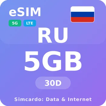 SIM karta Rusko Mobilní Internet - eSIM 5GB 30 dní datová SIM karta